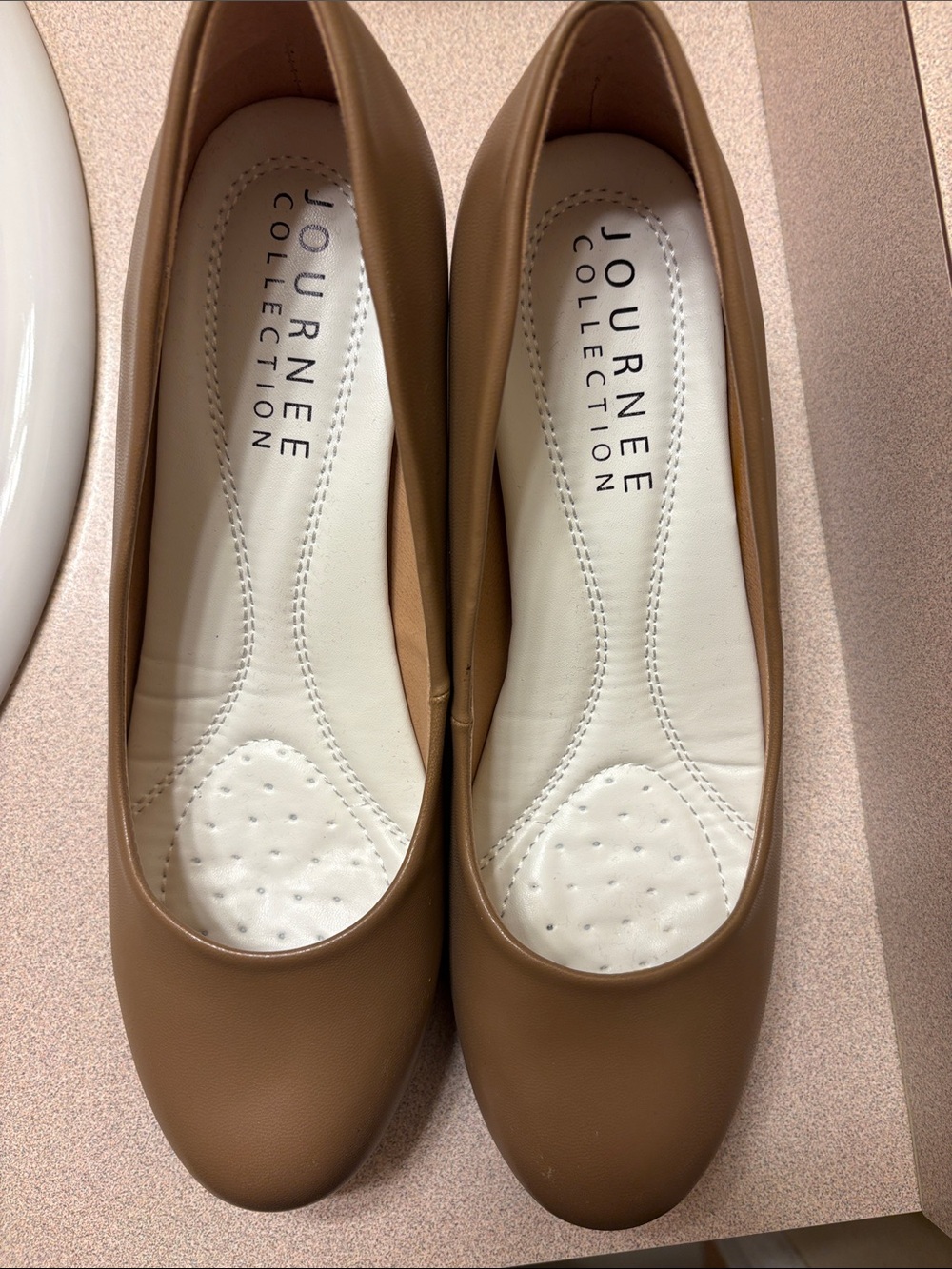 Journee Collection Tan Ballet Flats